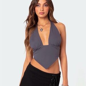 Edikted grey halter top